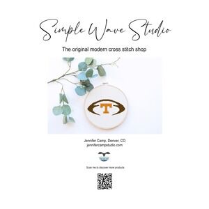 Tennessee Football Counted‎ Cross Stitch Pattern Kit